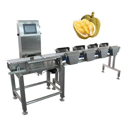 Yüksek Hızlı Yüksek Hassasiyetli Otomatik Doklama hattı Çok Aşamalı Sortlama Durian Pulp Meyve Ölçüsü