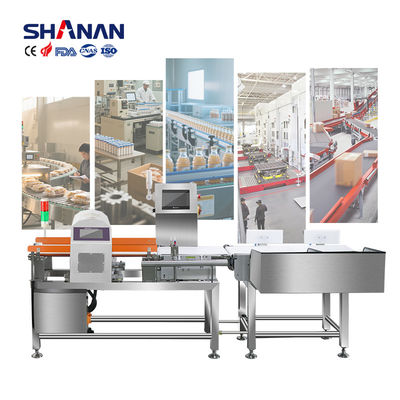 ISO9001 Sertifikalı 2'si 1 Arada Kombinasyon Metal Dedektörü ve Hassas Tartım için Kantar, Brüt Ağırlık 250 Kg