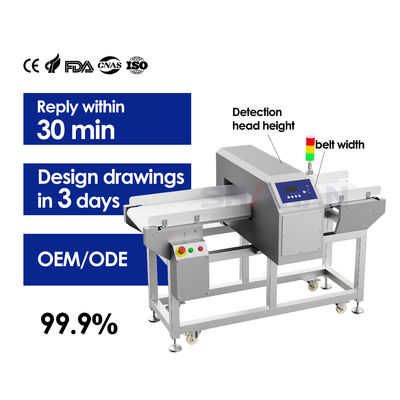 Metal Detektörü Duyarlılık Gıda Endüstrisi Fabrika İşleme Taşıyıcı Kemeri Test Ekipmanı