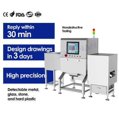 Gıda Sınıfı X-Ray Konveyör Bandı Üretim Hatları Reddetme Özelliğiyle Defekt Tespiti