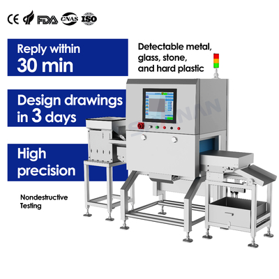 Kaliteli Yüksek verimli algılama ve reddetme ekipmanları Gıda X-ışını denetim sistemleri Makineler