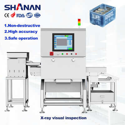 Fabrika Gıda Güvenliği Otomatik Reddedilme X-Ray Tam Metal Bulma Makinesi