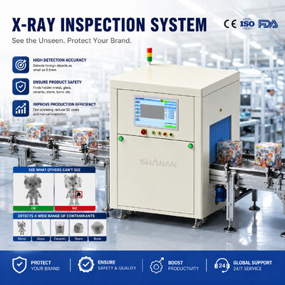 Gıda İlaç Elektronik Ürün Yabancı Nesne Kirletici Tespiti İçin Otomatik Reddetmeli Yüksek Hassasiyetli Endüstriyel X Ray Muayene Sistemi Makinesi